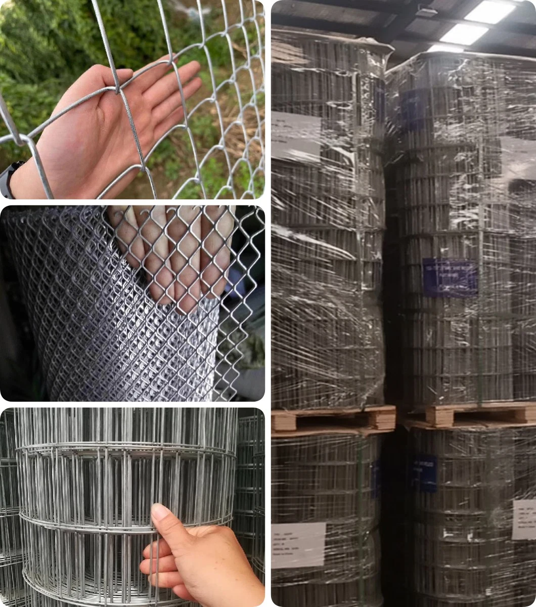 Hot Dipped Galvanized 2X2 Inch Welded Iron Grid Panel Fence Wire Mesh