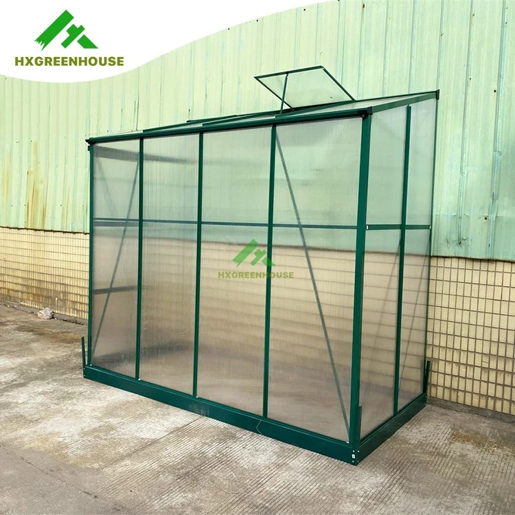 Widely Used Large Garden Green House with Plastic Cover and Green Aluminum Frame Hx65120-1 Series