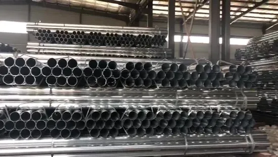 Pre Galvanized Iron Round Tube Scaffold Fluid Galvanized Steel Pipe Structure Tube