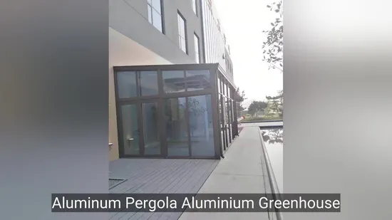 Aluminum Pergola Aluminium Greenhouse Carport for Outdoor Furniture 