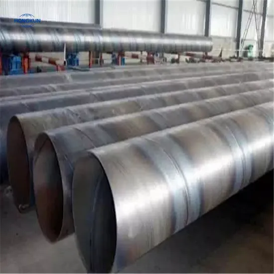 Latest Production Hot Rolled ERW Spiral Steel Tube SSAW/LSAW Carbon Steel API 5L X80 Galvanized Spiral/Helical Welded Steel Pipe for Fluid Oil Gas Pipeline Pipe 