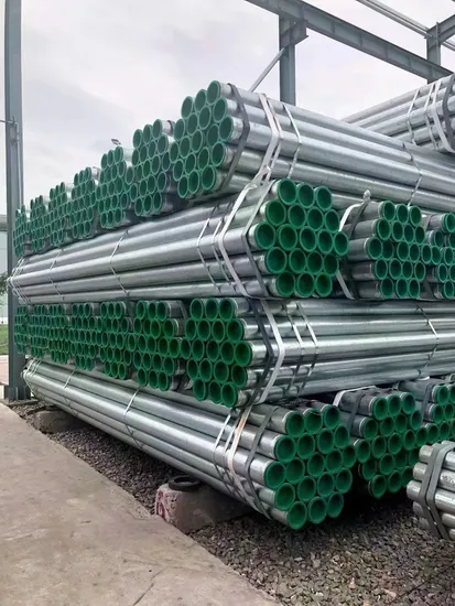 ASTM BS 1387 A53 Corrugated Galvanized Steel Pipe 2.5 Inch Galvanized Iron Pipe Price Galvanized Steel Round Square Pipe 