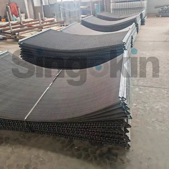 Iron Wire Mesh Quarry Stone Sand Sieve High Manganese Crimped Screen Mesh for Crusher Vibrating Mine Screen Mesh 