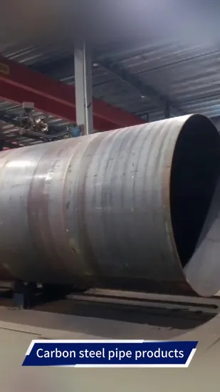 Professional Factory Carbon Spiral Welded Steel Round Pipe Spirally Welded Steel Pipe Fluid High Quality 