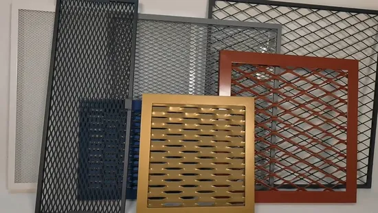 Factory Wholesale Customizable Durable Decorative Diamond Aluminum Iron Expanded Metal Wire Mesh for Architectural Building Facade Ceiling Material 