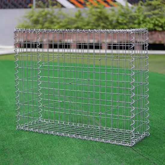 Galfan Zinc Wire Gabion Box Retaining Wall / 1X0.5X0.5m Galvanized Welded Iron Wire Mesh Gabion Basket Stone Cage Wire Mesh 