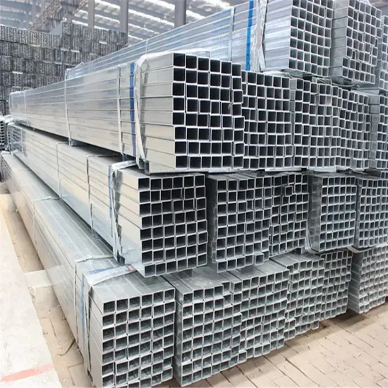 Galvanized Hollow Section Tubing Tubular Iron Square Steel Pipes Tube for Shelter Structure 